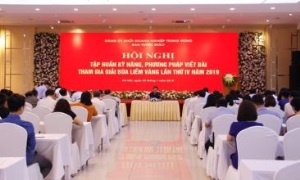 Đảng ủy Khối Doanh nghiệp Trung ương tổ chức Hội nghị tập huấn kiến thức, kỹ năng, phương pháp viết bài tham gia Giải Búa liềm vàng lần thứ IV - năm 2019
